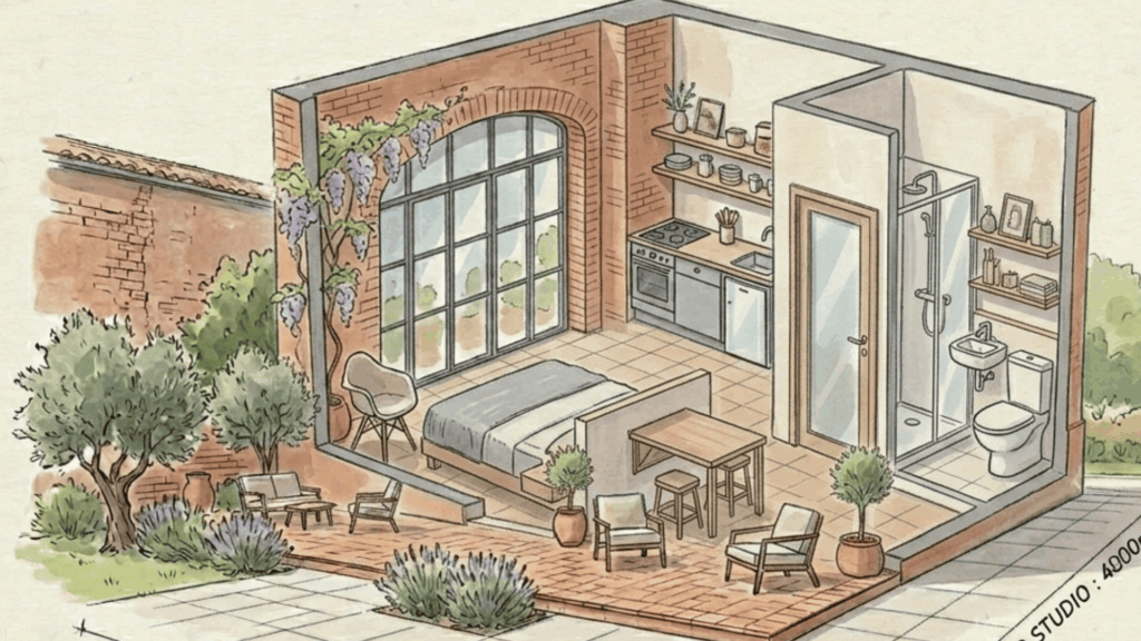 renovation d'un studio à toulouse